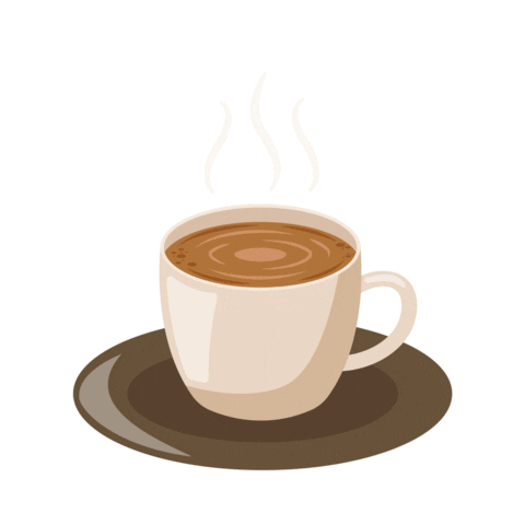 Animated coffee cup